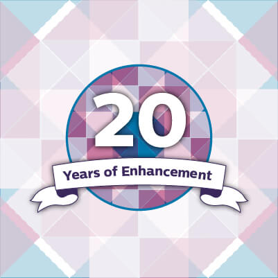 20 Years of Enhancement logo ""